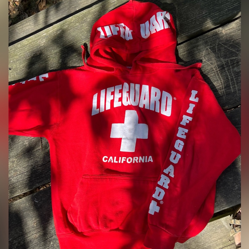 Lifeguard Kids Red Hoodie